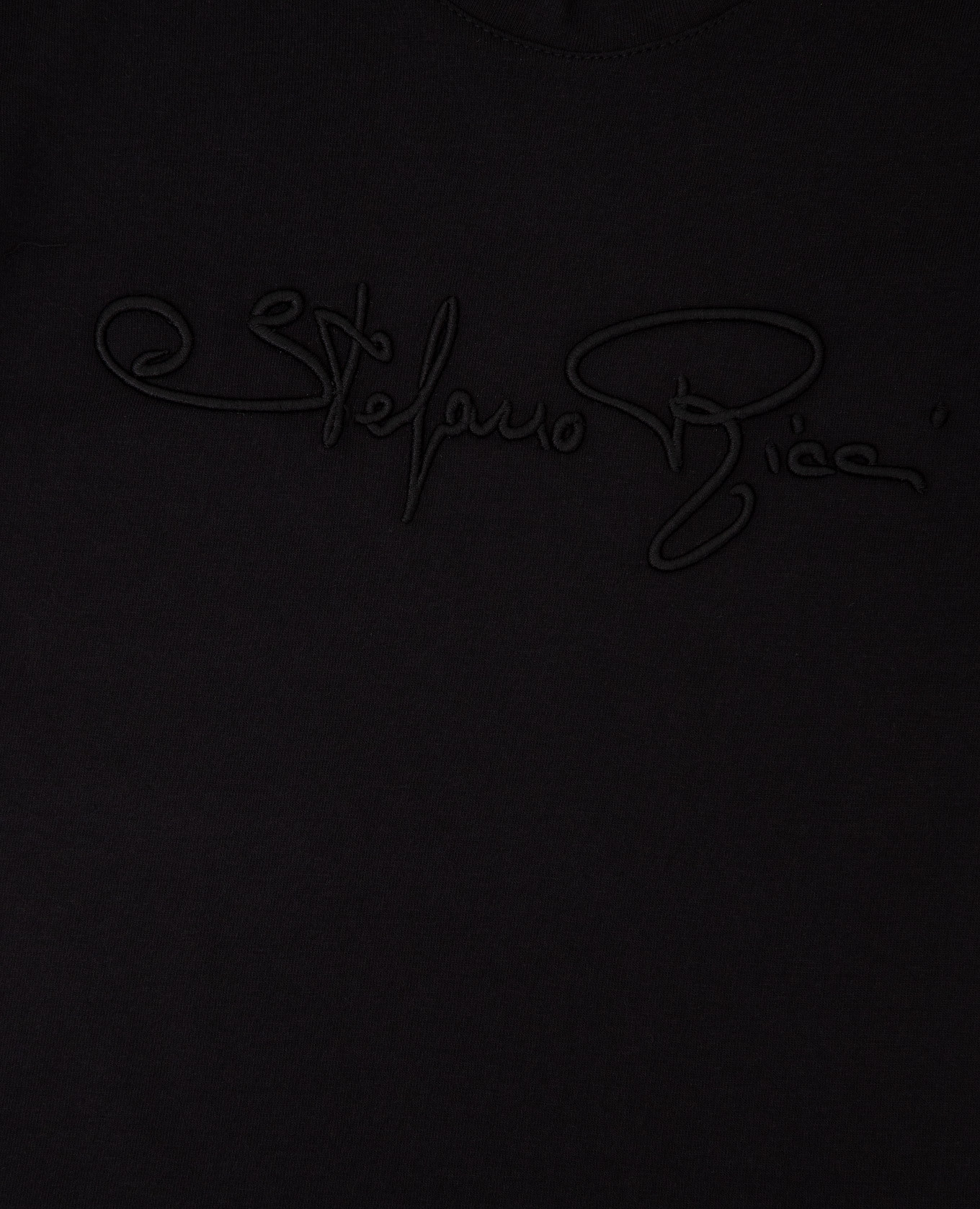 Stefano Ricci Детская черная футболка с логотипом YNH0200240803 изображение 3
