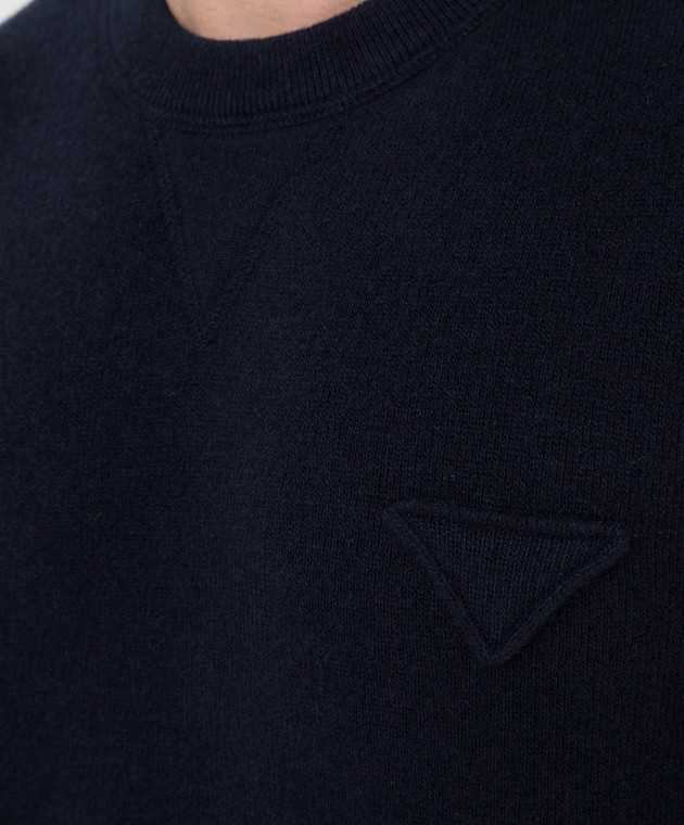 Prada Темно-синій светр з вовни і кашеміру UMB2171Y7J зображення 5