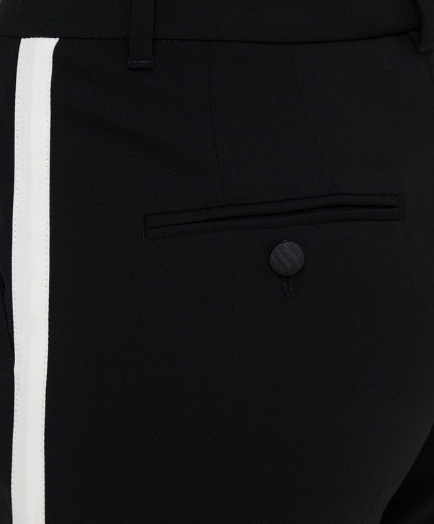 Dolce&Gabbana Чорні брюки з вовни FTBNKTFUCC6 зображення 5