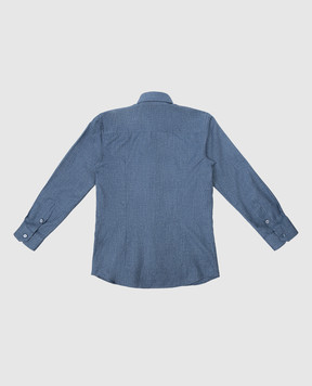 Stefano Ricci Дитяча синя сорочка YC003188R1903