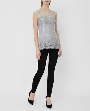 Dolce&Gabbana Сріблястий топ F74D8THLM00
