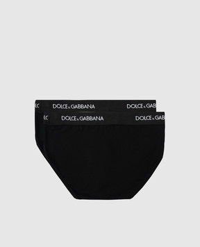 Dolce&Gabbana Дитячий набір чорних трусів L4J700G7OCT
