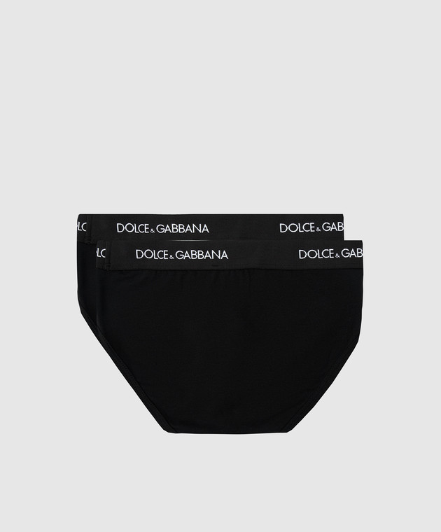 Dolce&Gabbana Дитячий набір чорних трусиків L4J700G7OCT