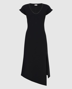 Brunello Cucinelli Черное платье MH968ABV82