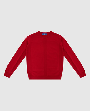 Stefano Ricci Детский красный свитер из кашемира KY02015G01Y18401