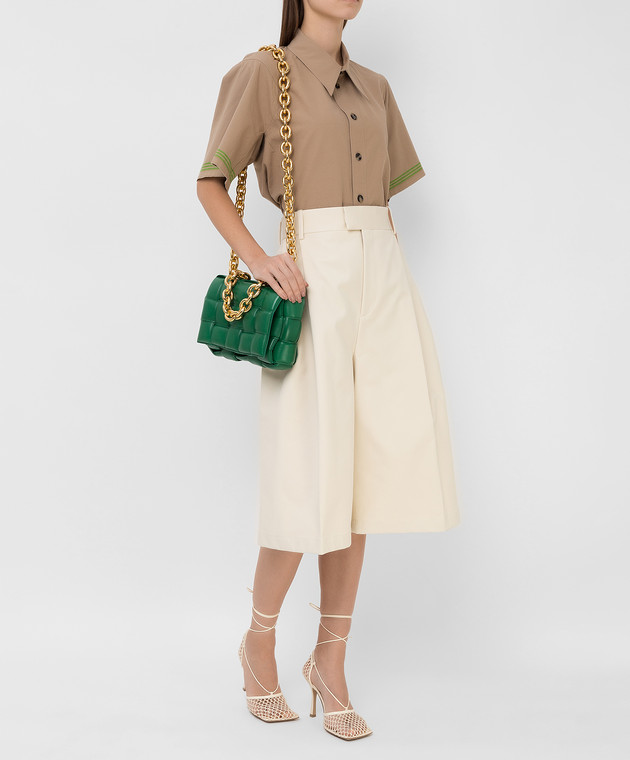 Bottega Veneta Зеленая кожаная сумка 