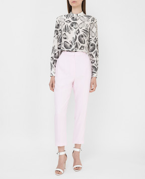Alexander McQueen Розовые брюки 536682