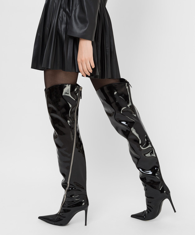 - Black patent leather over the knee I180005001 at Symbol