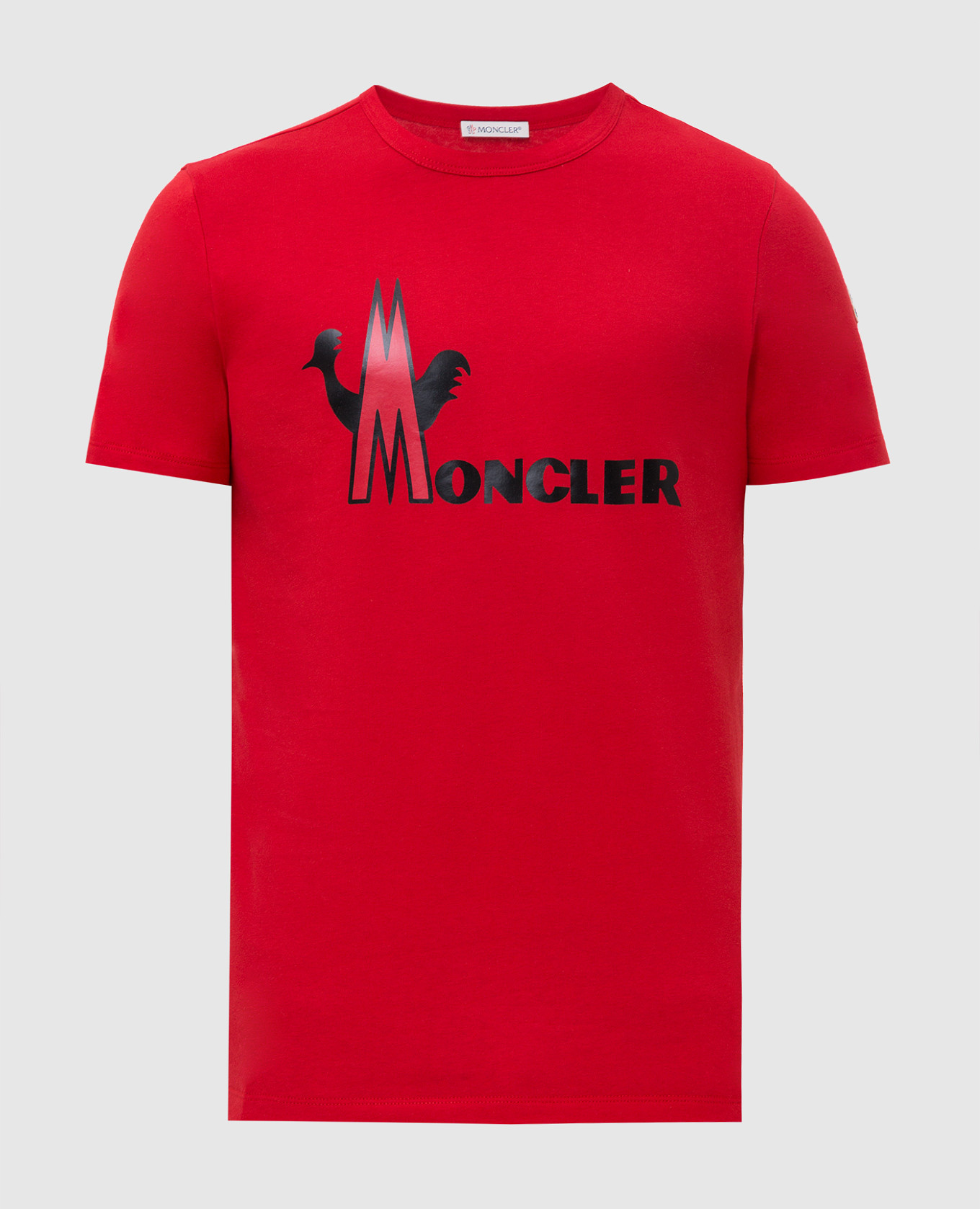 Красная футболка монклер мужские