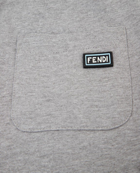 Fendi Детские серые спортивные брюки JMF1581012