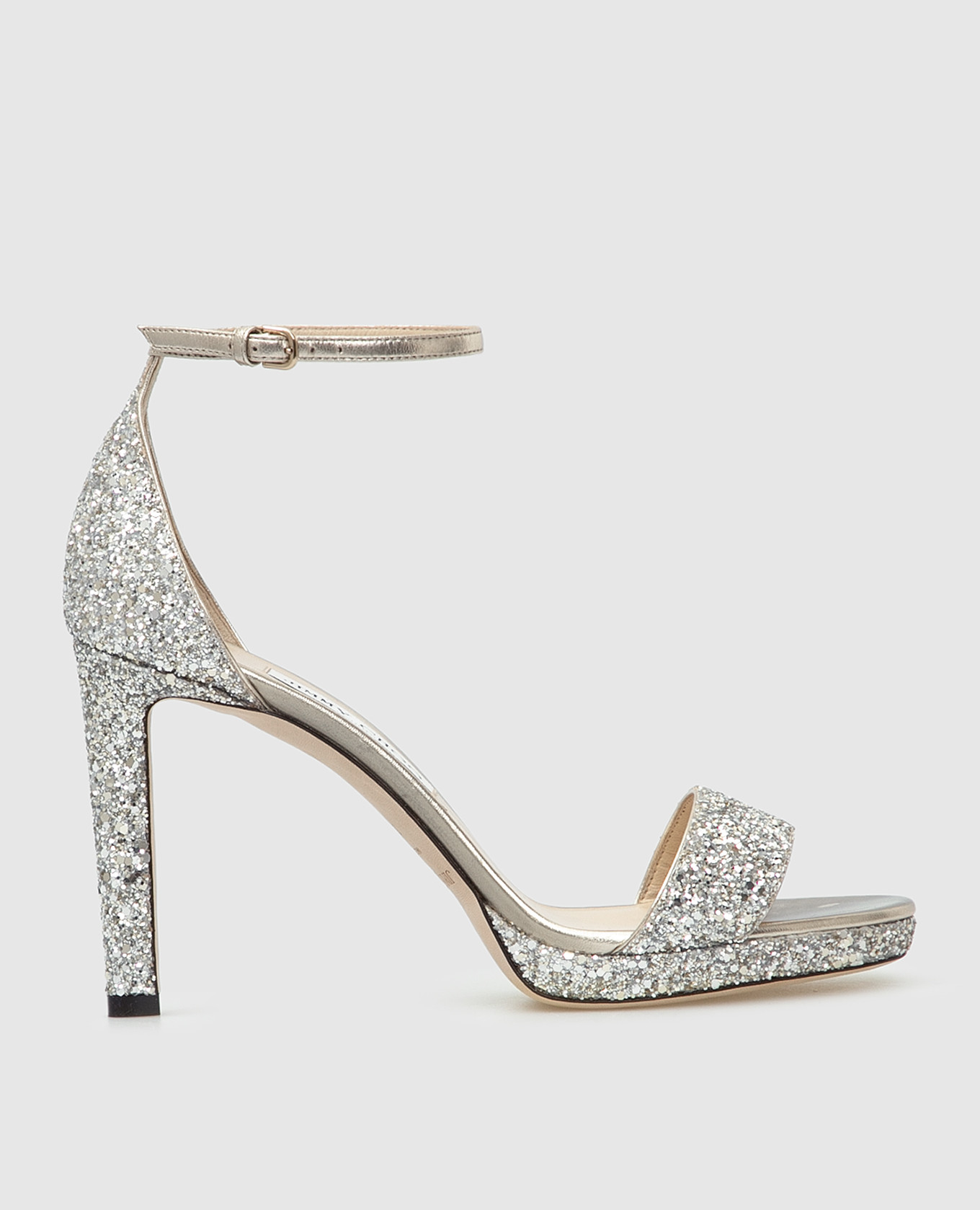 

Серебристые босоножки "Misty" Jimmy Choo, Серебристый, Босоножки
