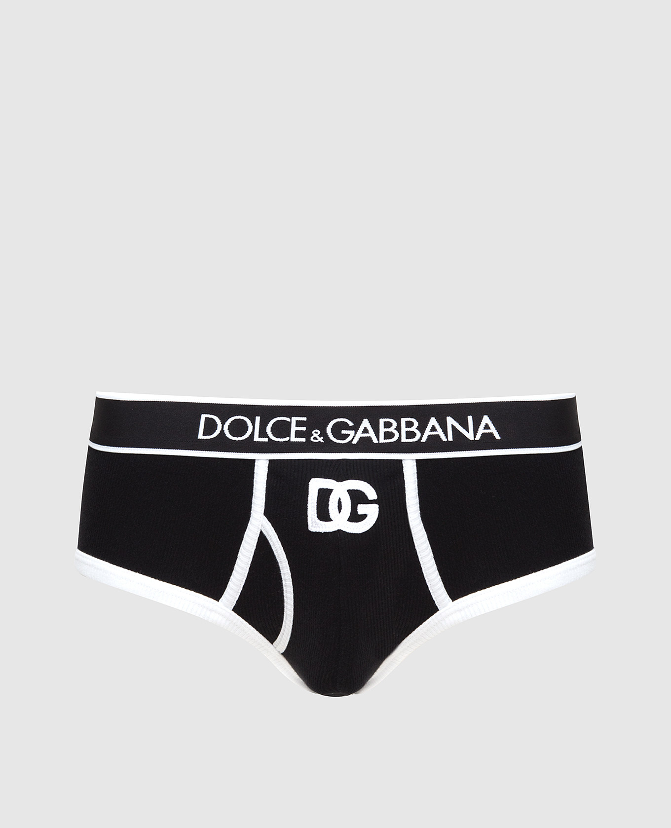 

Черные трусы с эмблемой логотипа Dolce&Gabbana, Черный, Трусы-слипы