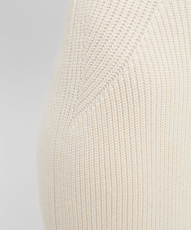 Loro Piana Светло-бежевая юбка из кашемира FAL2871 изображение 5
