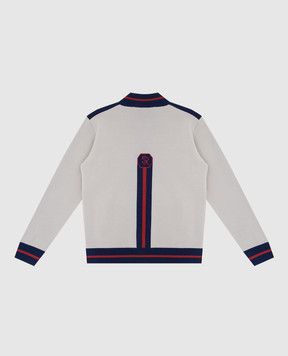 Stefano Ricci Не вкл не правильное фотоДетская спортивная кофта из шерсти с узором KY11000R31Y19299