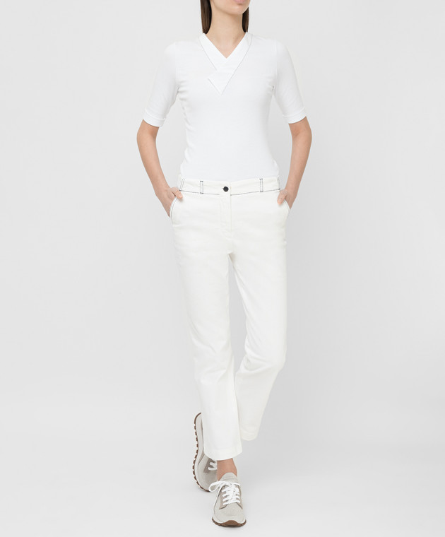 Loro Piana Белые джинсы FAL6369 изображение 2