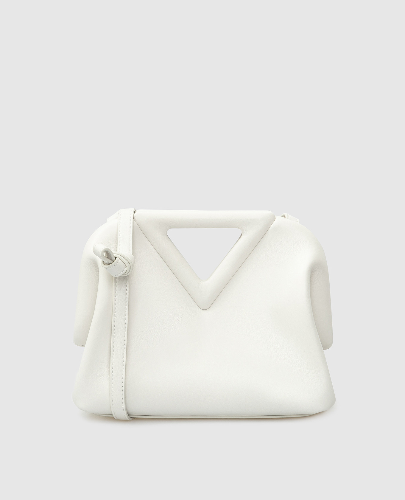 

Белая кожаная сумка Bottega Veneta, Белый, Сумки