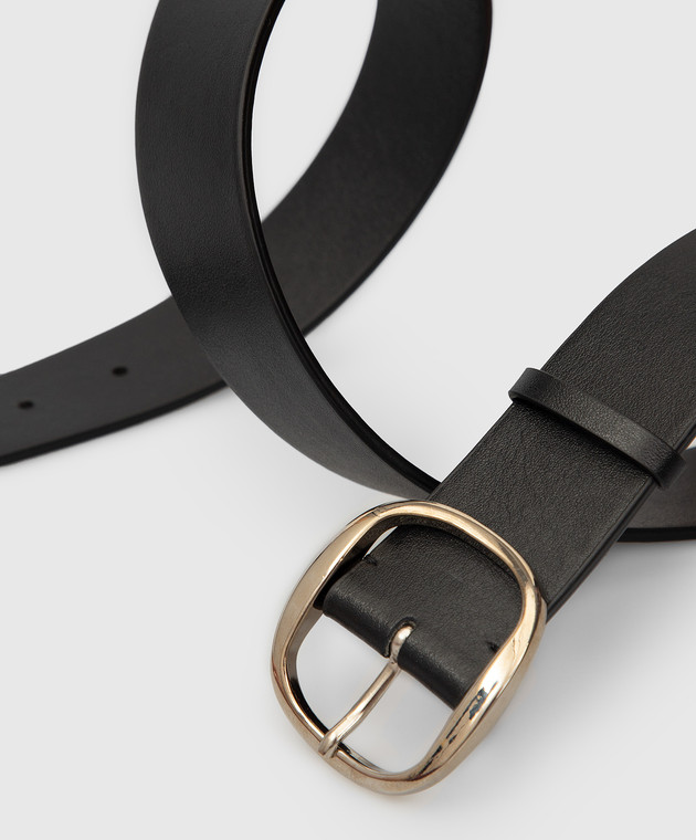 Gabriela Hearst - Hueres black leather belt 1218170 - buy with European ...
