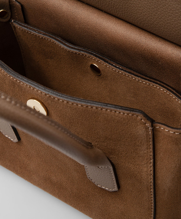 Gianni Notaro Светло-коричневая замшевая сумка Himalaya 421 изображение 4