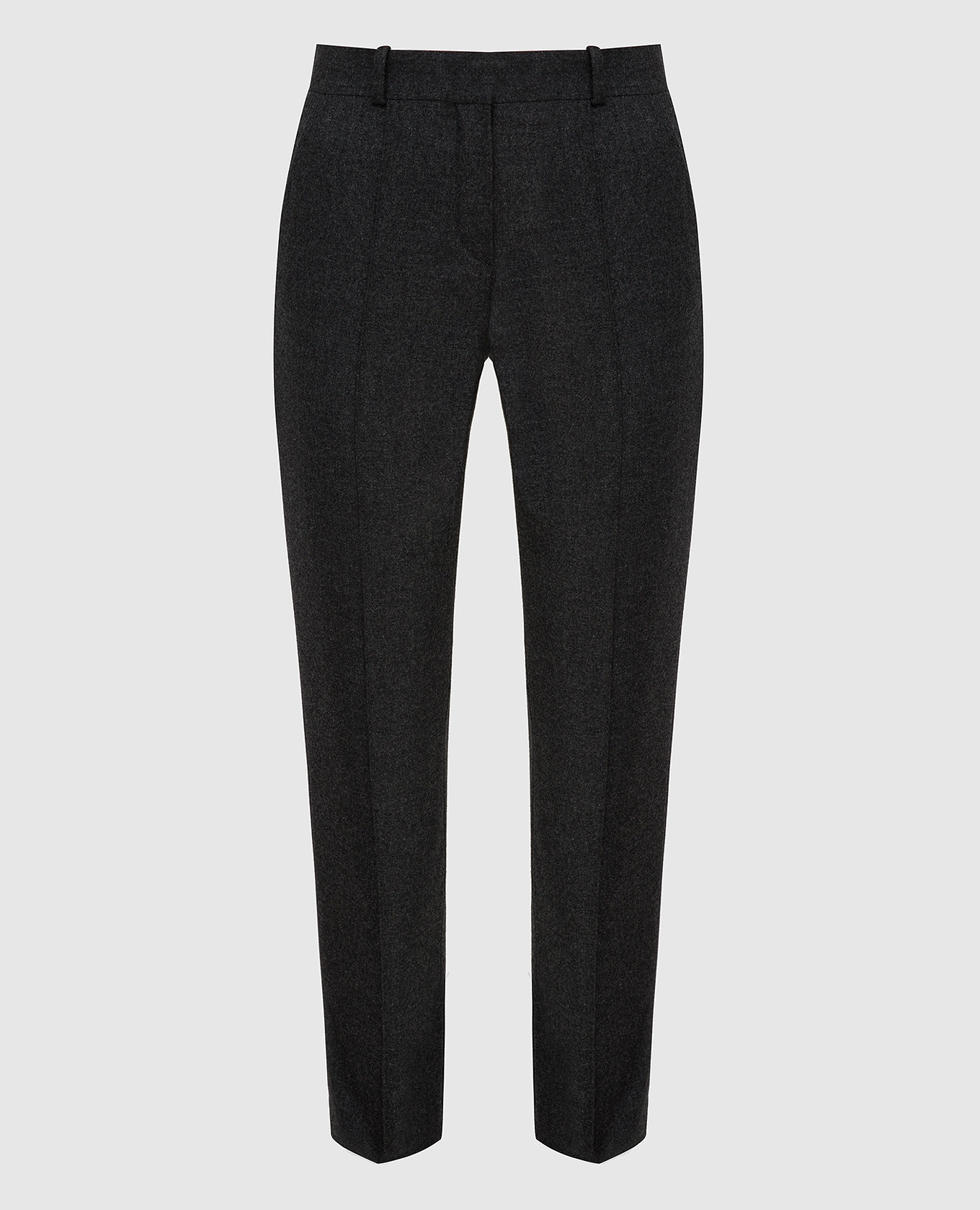 Dark gray cashmere trousers