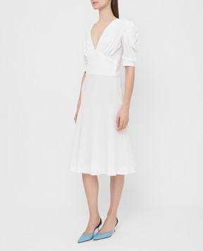 Ermanno Scervino Біле плаття з шовку D362Q315FDZ