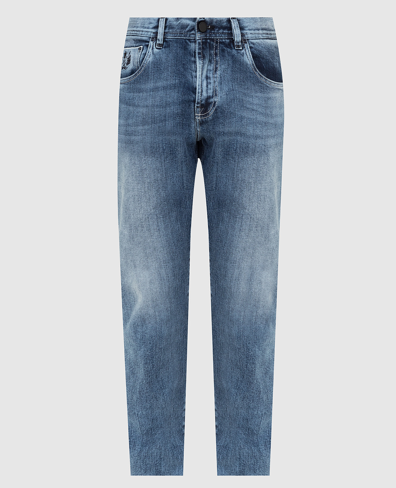 

Джинсы Constantino с эффектом потертости, Синий, Прямые джинсы