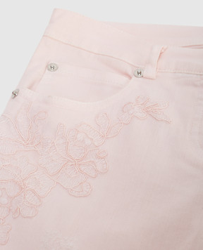 Ermanno Scervino Дитячі рожеві джинси PL041014