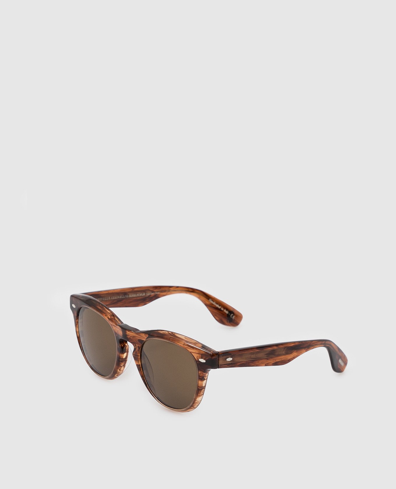 Brunello Cucinelli Коричневые солнцезащитные очки Nino MOCNIN008 изображение 4