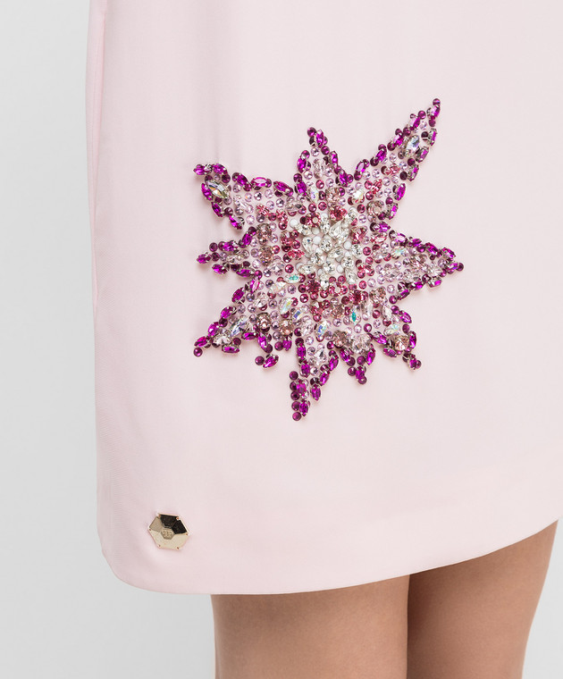 Philipp Plein Pink dress with crystals CW440354 image 5