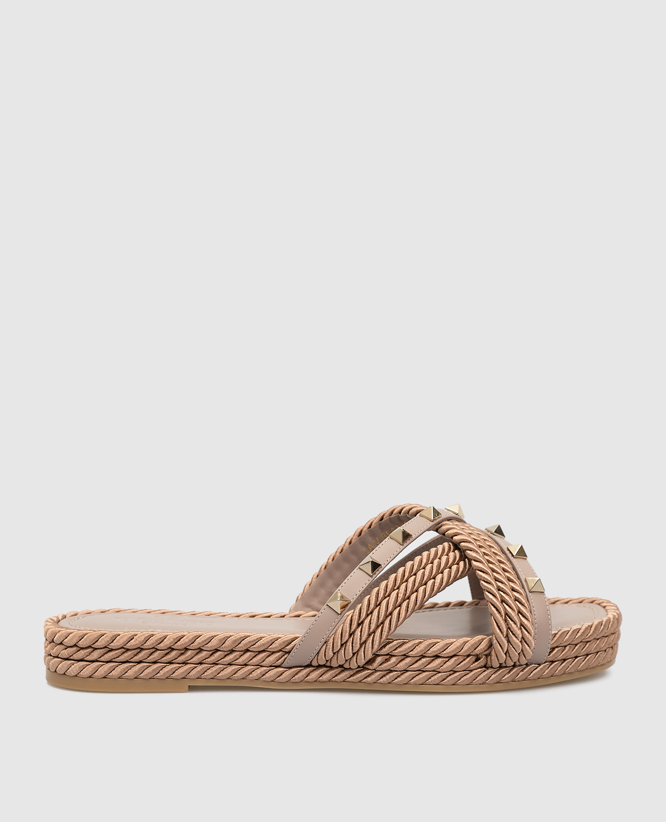 

Бежевые шлепанцы Valentino, Бежевый, Шлепанцы