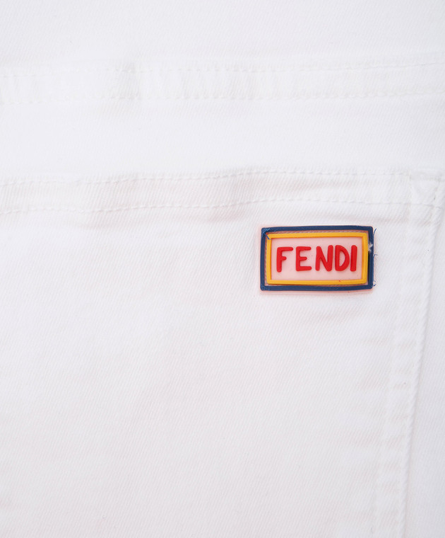 Fendi Дитячі білі джинси JFF0901012 зображення 3