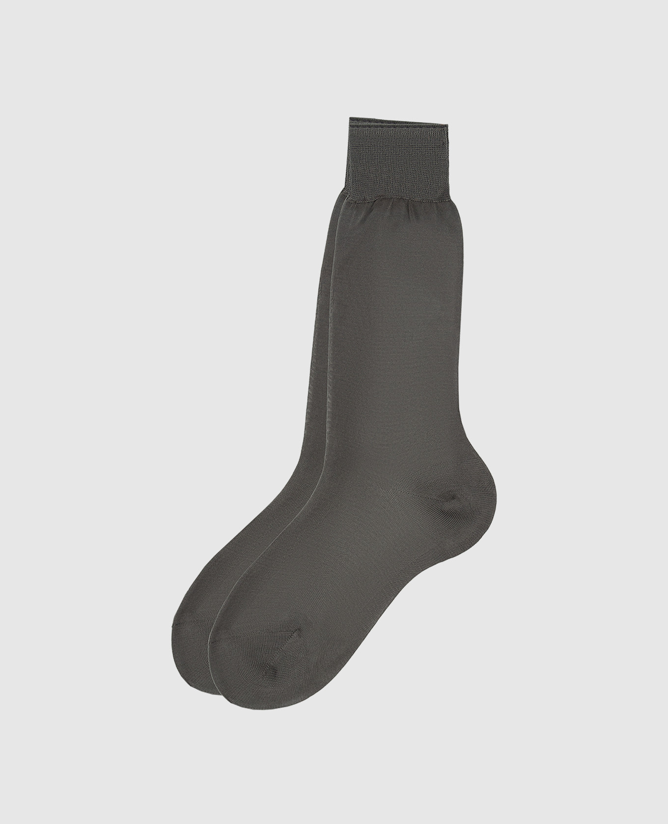 Gray ribbed socks
