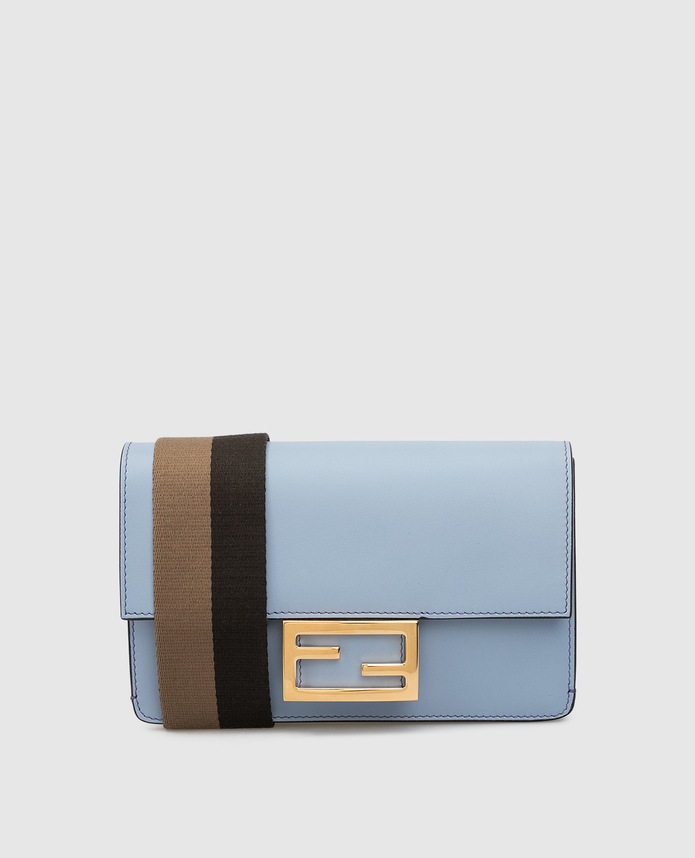 

Кожаный кроссбоди "Baguette" Fendi, Голубой, Сумки