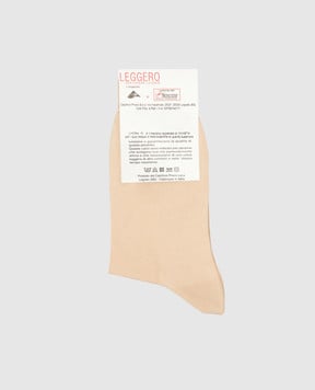 RiminiVeste Бежевые носки LEGGERO