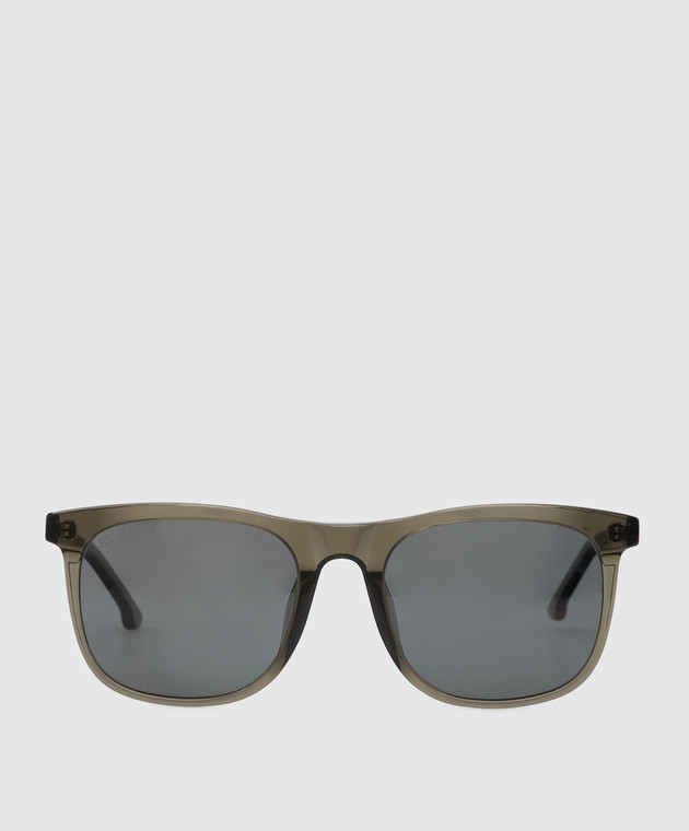 Loro Piana Оливковые солнцезащитные очки Traveller FAI4927