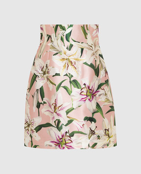 Dolce&Gabbana Розовая юбка из шелка F4BOLTHS149