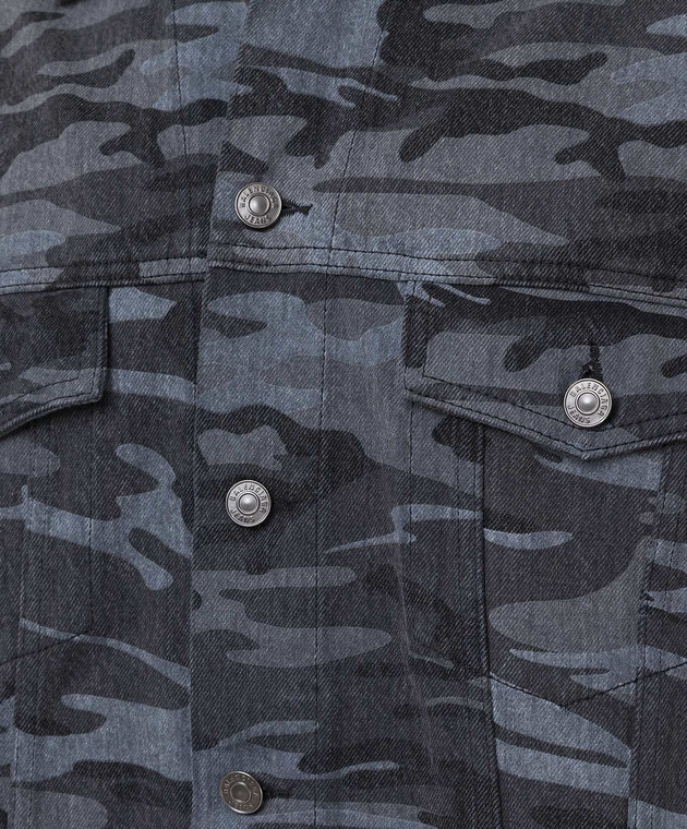 Balenciaga Джинсовая куртка с камуфляжным принтом 620731TJW55 изображение 5