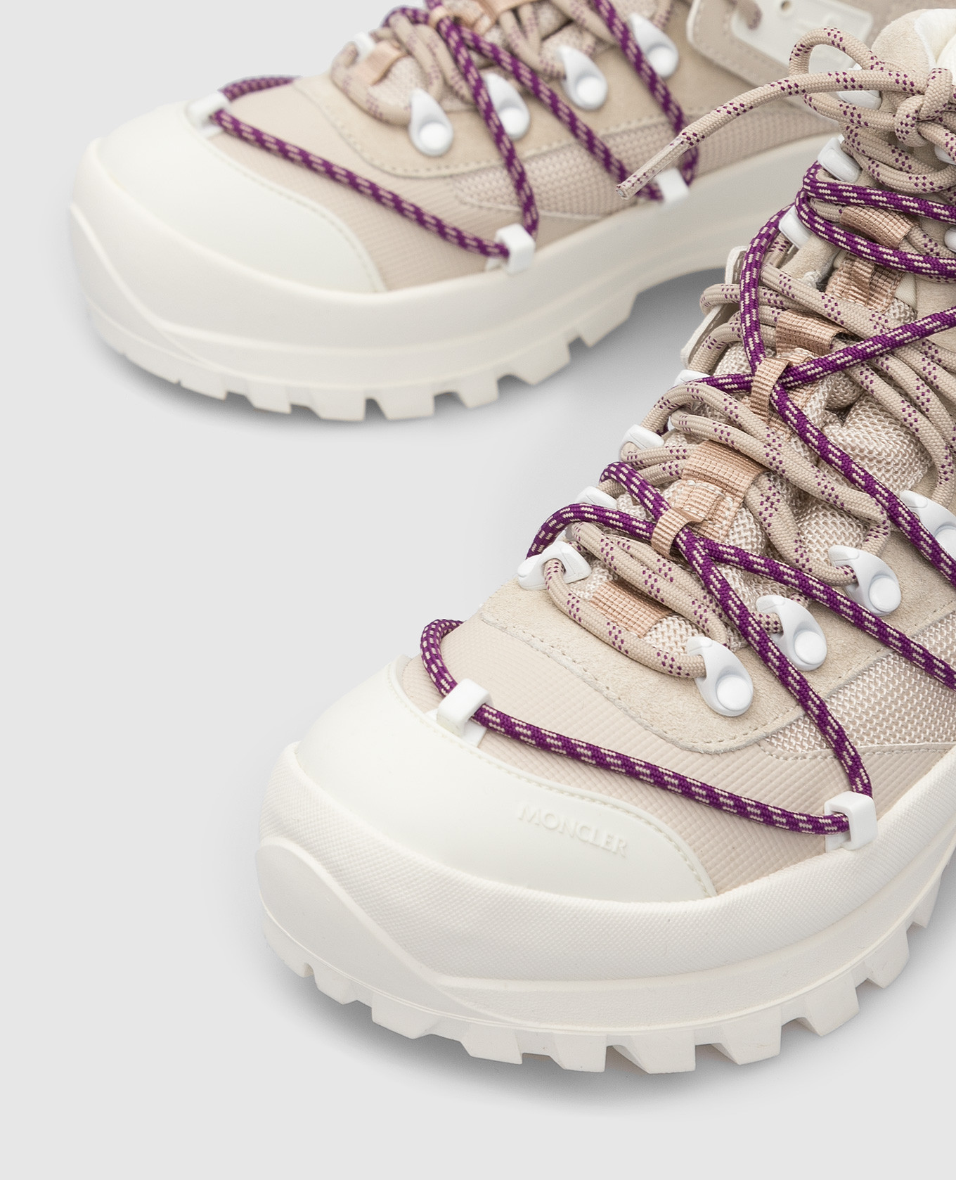 Moncler Светло-бежевые ботинки Glacier 4G7130002SWY изображение 5
