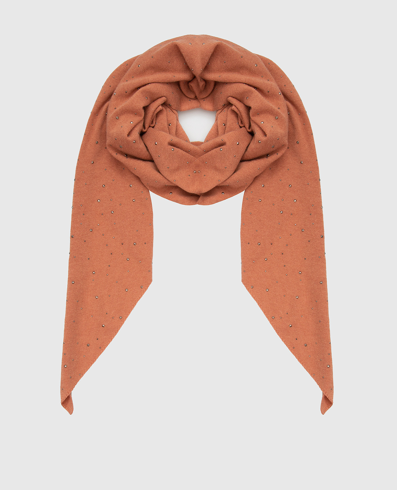 

Персиковый шарф с кристаллами, Шарфы