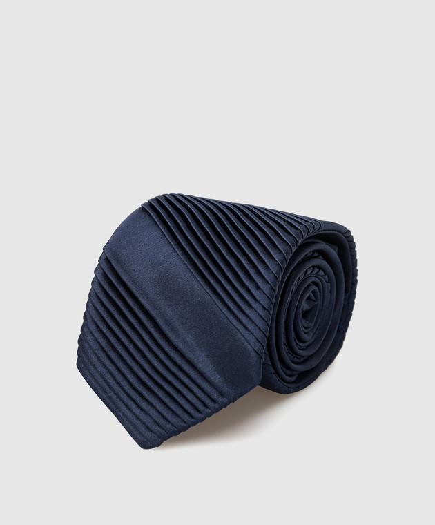 Stefano Ricci Дитячий шовковий темно-синя краватка в візерунок YCP14UNIR