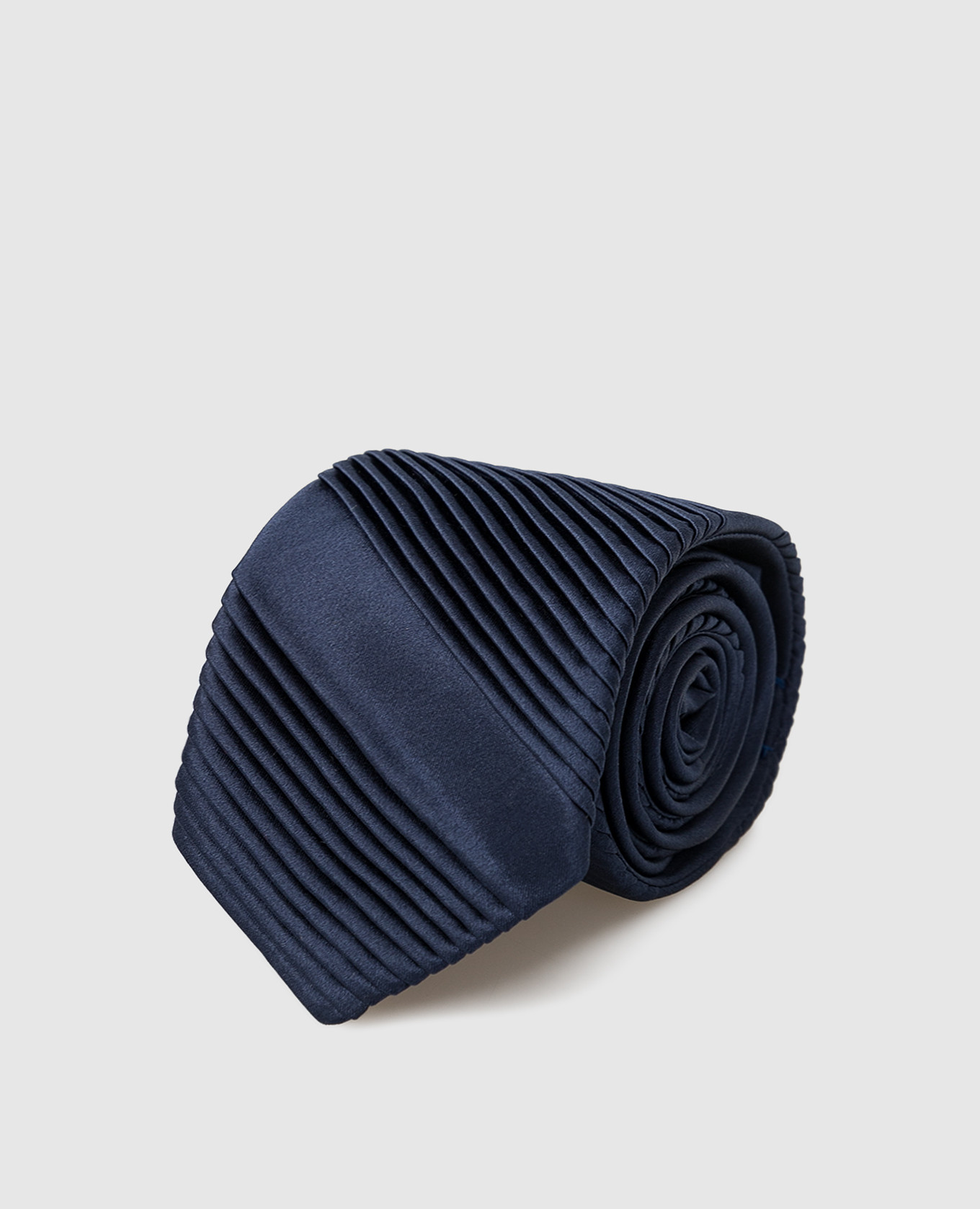 Children's silk navy patterned tie