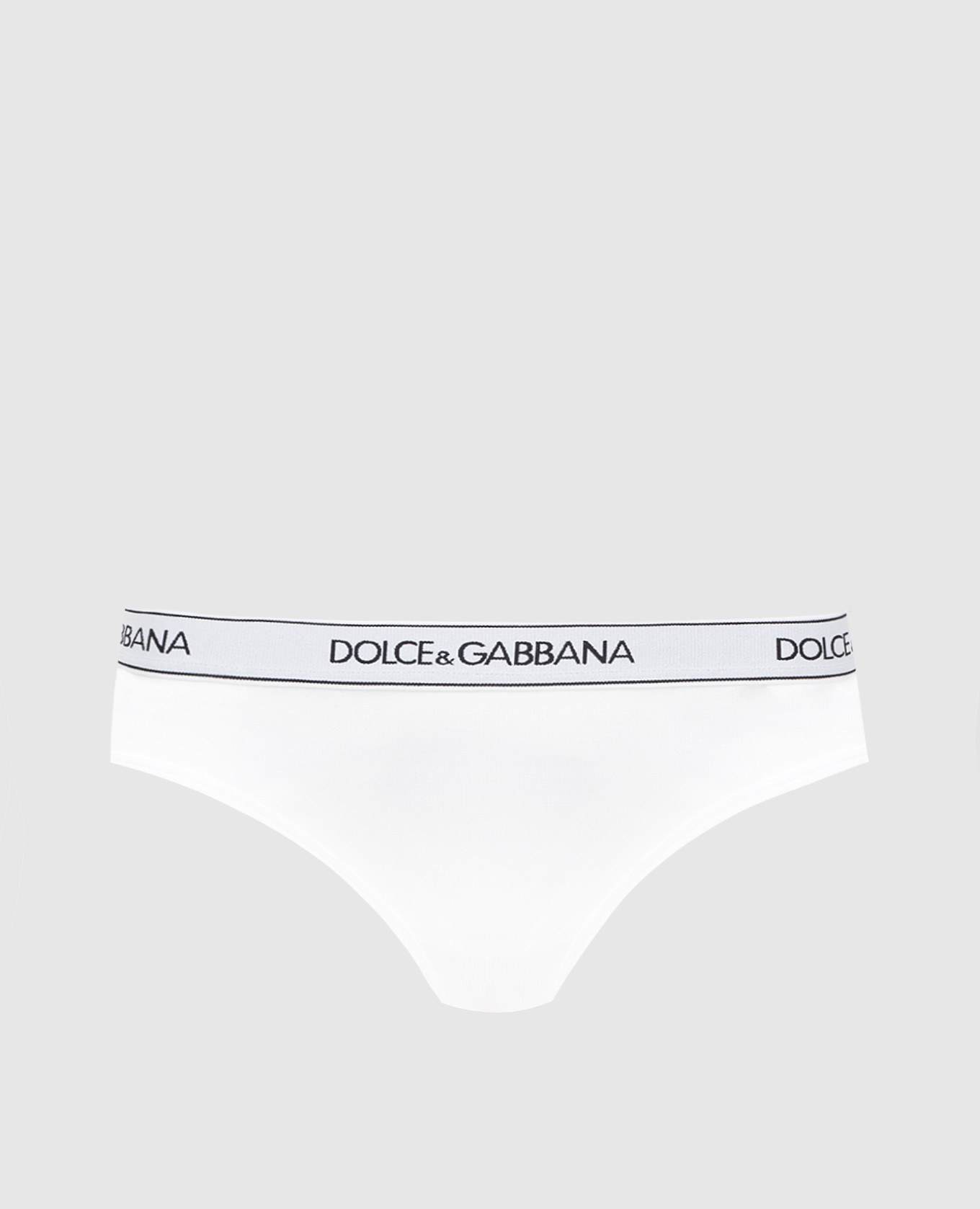 

Белые трусики-слипы с узором логотипа Dolce&Gabbana, Белый, Трусики