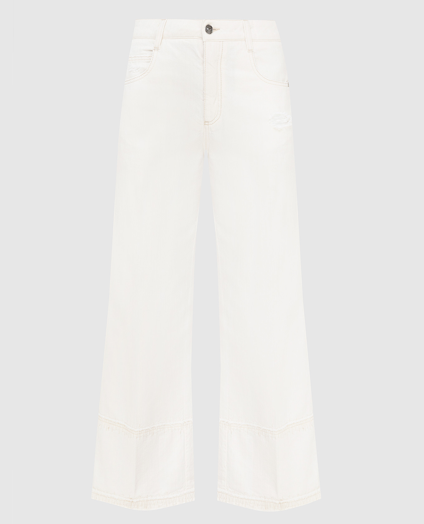 

Джинсы свободного кроя, Бежевый, Джинсы клеш