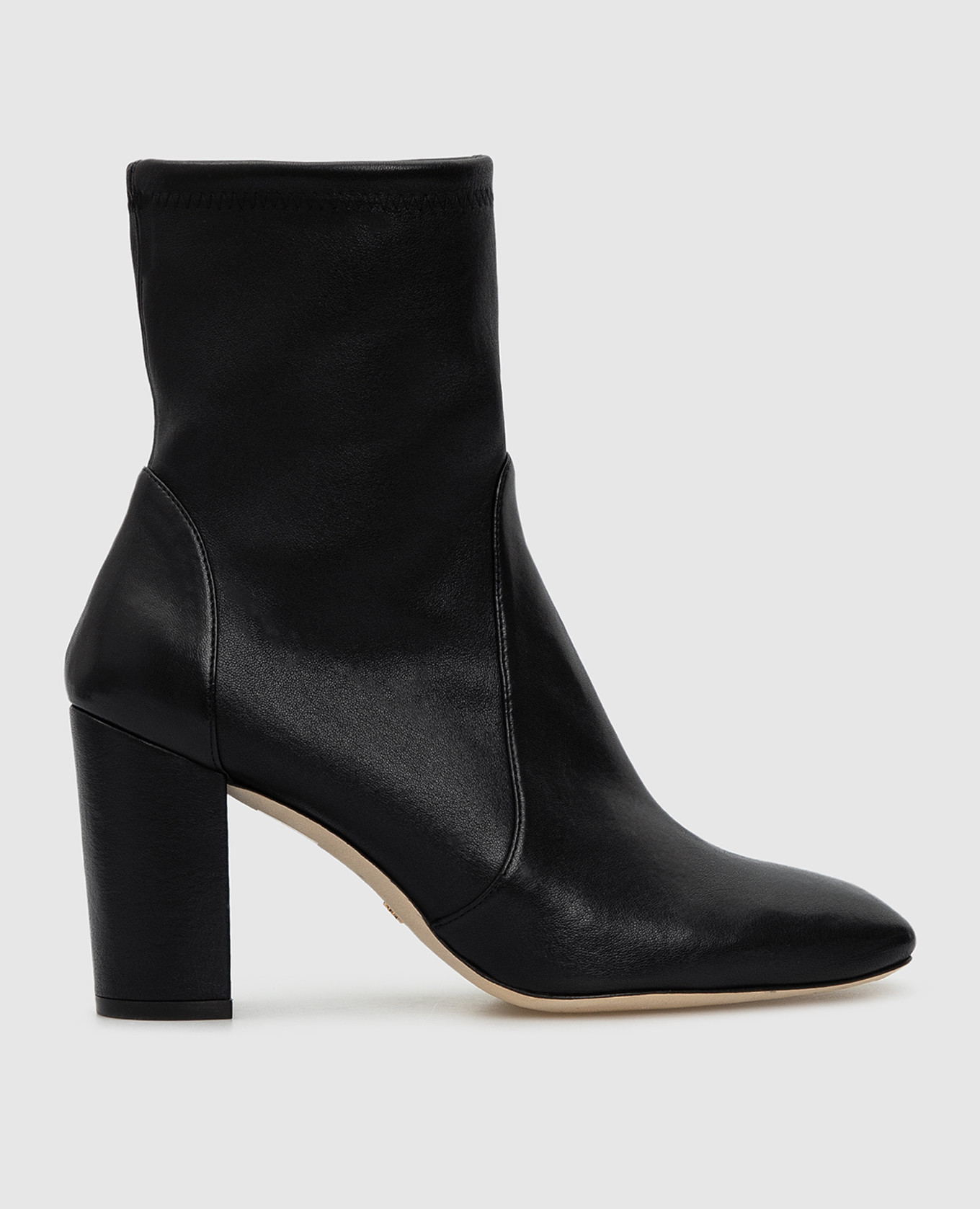 

Черные кожаные ботильоны Stuart Weitzman, Черный, Ботильоны