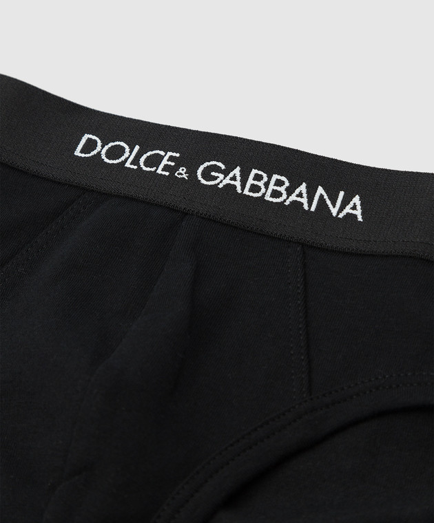 Dolce&Gabbana Детский набор черных трусиков L4J700G7OCT изображение 2