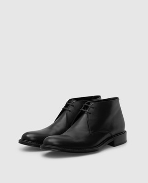 Saint Laurent Черные кожаные дезерты 63237025X00