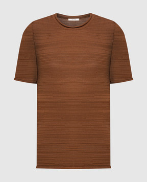 The Row Светло-коричневая футболка 5703Y512