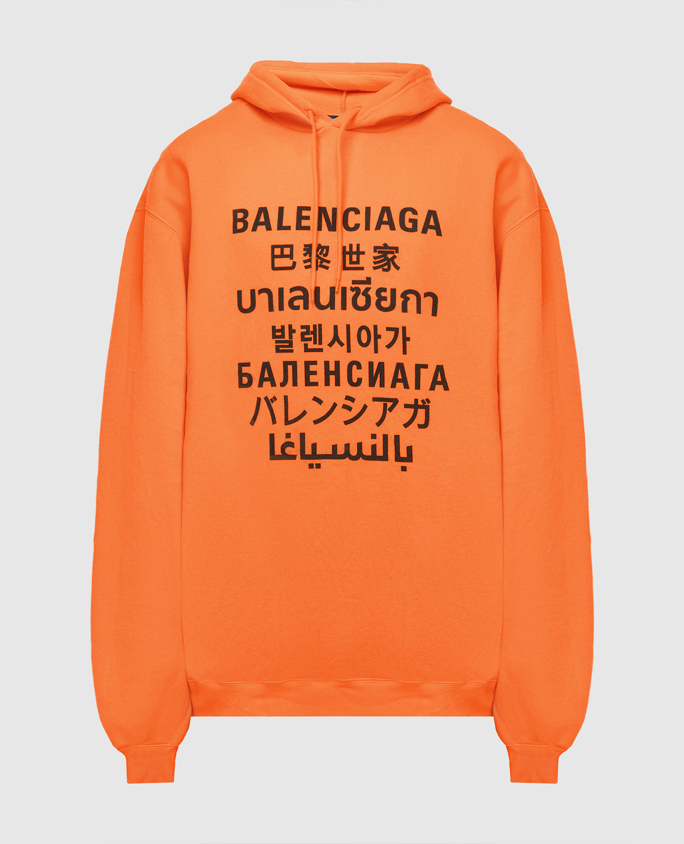

Худи с принтом логотипа Balenciaga, Оранжевый, Худи и свитшоты