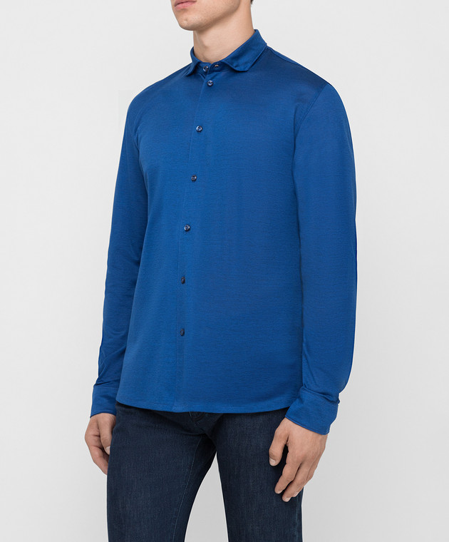 D'Uomo Milano Синяя рубашка 9795CL изображение 3