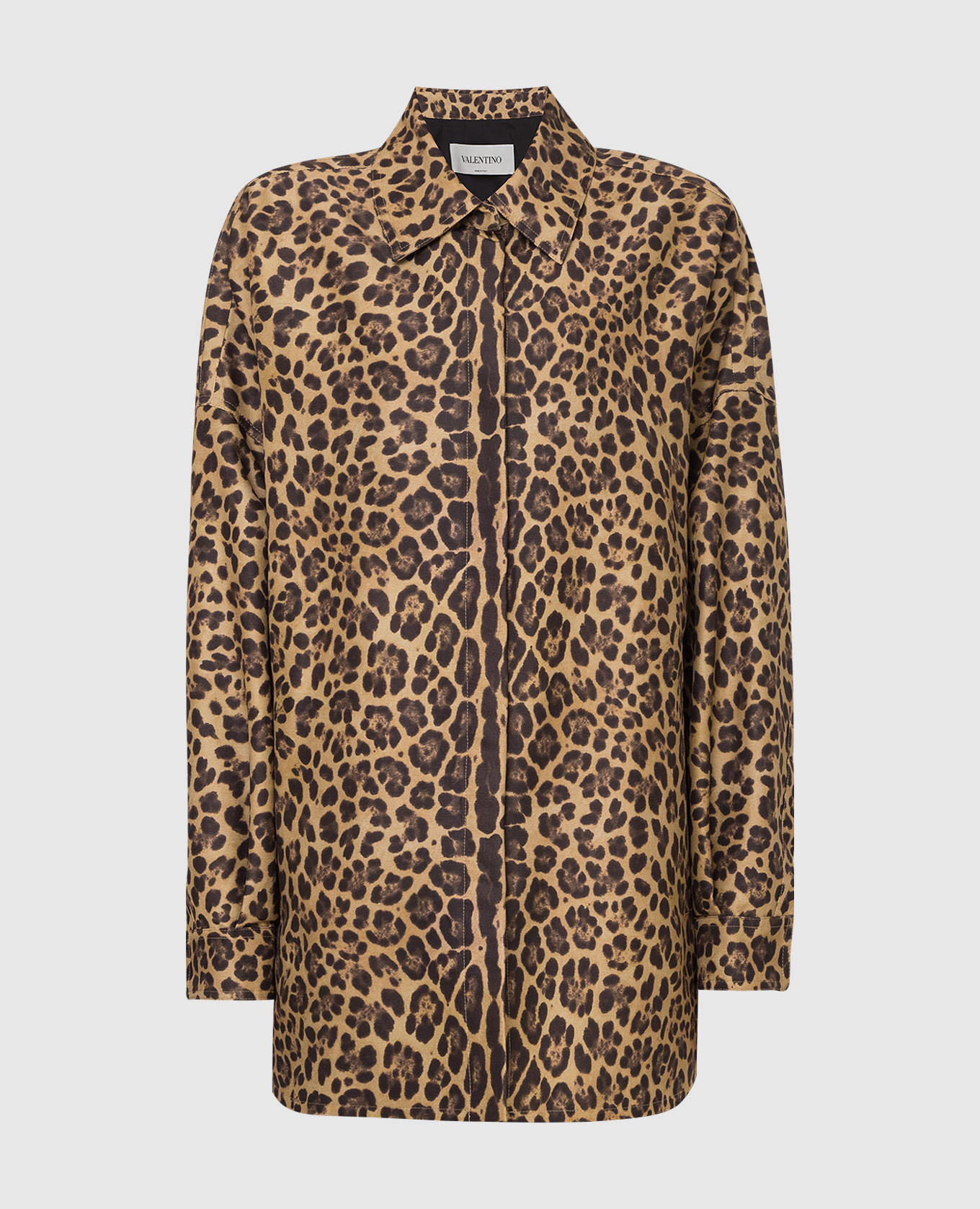 

Куртка oversize в анималистичный узор Valentino, Бежевый, Куртки
