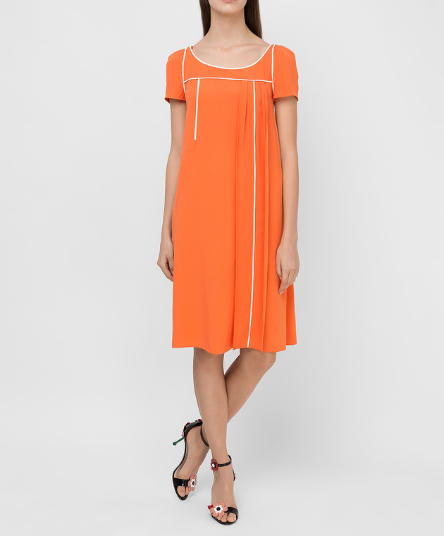 Prada Оранжевое платье P33G3N изображение 2